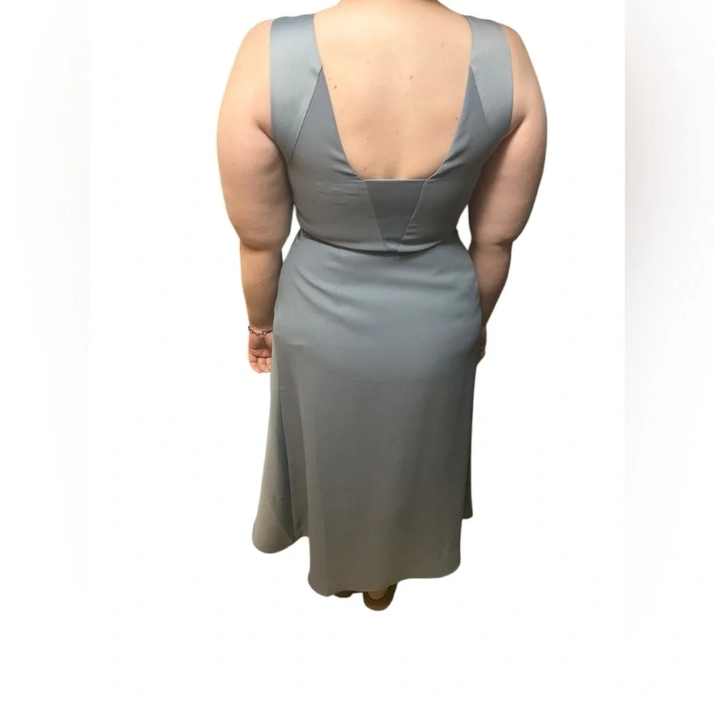 Banana Republic Sleeveless High‎ Low Gray Dress, Size 4